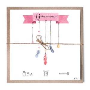 Carte artisanale "Bienvenue"